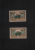 Set Notgeld 2 x 50 pf Leutenberg 1921+1922, Europa