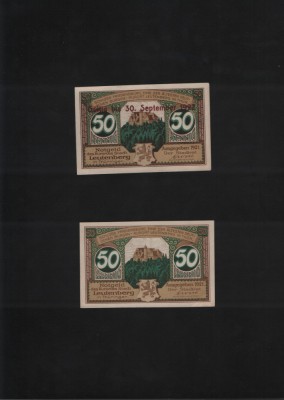 Set Notgeld 2 x 50 pf Leutenberg 1921+1922 foto