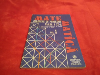 CULEGERE DE MATEMATICA CASA A IX foto