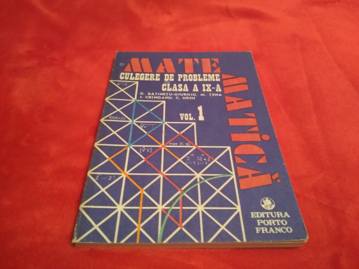CULEGERE DE MATEMATICA CASA A IX