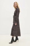 Answear Lab rochie culoarea gri, maxi, evazată