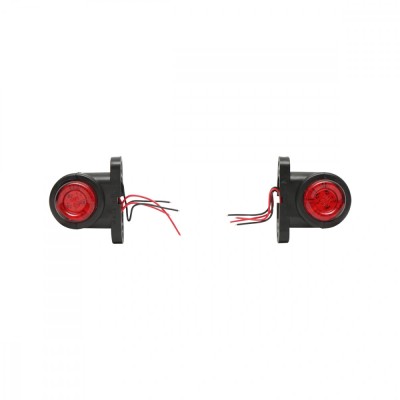Set Lampi laterale de gabarit cu LED 12-24V, rosu-alb (2 bucati) foto
