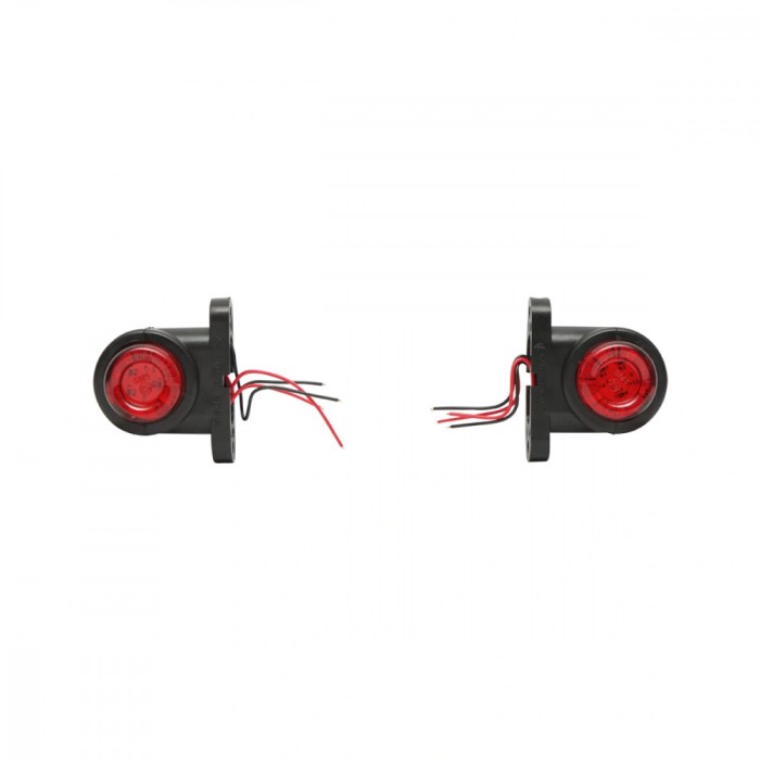 Set Lampi laterale de gabarit cu LED 12-24V, rosu-alb (2 bucati)