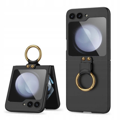Husa Tech-Protect Icon Ring pentru Samsung Galaxy Z Flip 5 Negru foto
