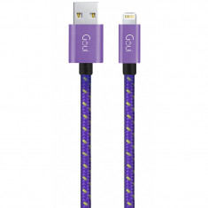 Cablu Date si Incarcare USB la Lightning Goui, 1 m, Mov G-8PINFASHIONP