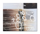 Cumpara ieftin Tablou abstract pictat manual birou, hol, living, Cosmic, 60x50cm ulei pe panza in relief, gata de agatat pe perete