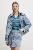 Desigual trenci din denim ONTARIO femei, de tranzitie, oversize, 25SWED57