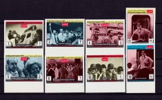 ✅(S19)Yemen 1969 misiunea Apollo 13/Nixon,spatiu, serie 8 valori nedantelate,MNH