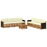 vidaXL Seturi de canapele cu pernă 9 pcs Lemn Solid de Acacia 3384161