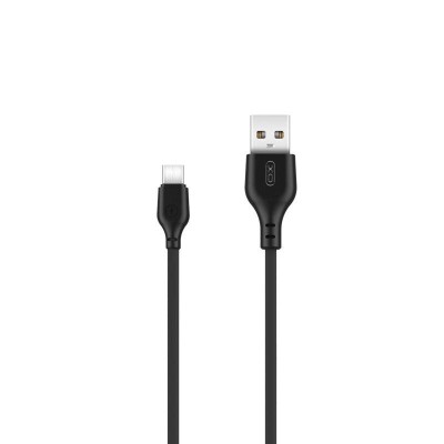 Cablu pentru incarcare si transfer de date XO NB103, USB/USB Type-C, 2.1A, 1 m, Negru foto