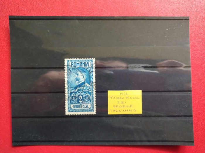 1928 - TIMBRU FISCAL - 2 LEI