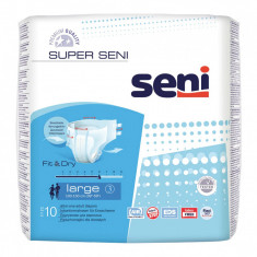 Scutece pentru adulti Super Seni Large, 10 bucati, Seni