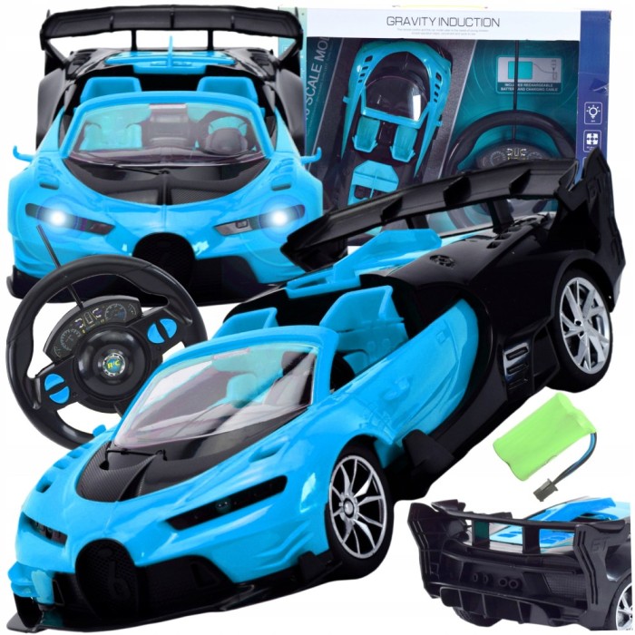 Mașină RC cu sunet, mașină sport, lumini, telecomandă, model