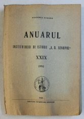 ANUARUL INSTITUTULUI DE ISTORIE A. D. XENOPOL XXIX 1992 foto