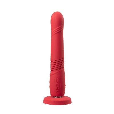 Vibrator Gravity Thursting Lovense, Bluetooth Control, Free App, Silicon, Rosu, 25.9 cm foto