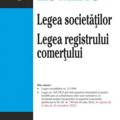 Legea societăților. Legea registrului comerțului - Paperback brosat - Rosetti Internaţional