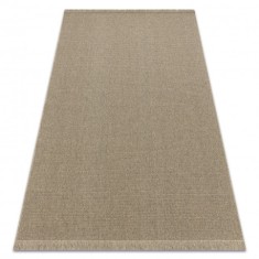 Covor din l&acirc;nă VILLA 8986/69500 Culoare SIZAL, țesut plat bej &icirc;nchis, 160x230 cm