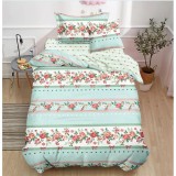 Cumpara ieftin Lenjerie de Pat Bumbac Finet, 1 persoana , cearsaf cu elastic - SIPRT60-28