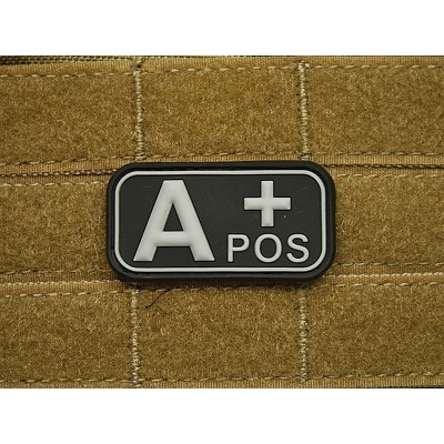 Patch Bloodtype A POS cauciuc, SWAT JTG foto
