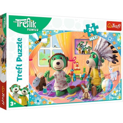 PUZZLE TREFL 24 MAXI TREFLIK FAMILIA FERICITA foto