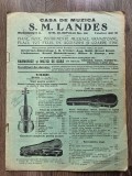 Bucuresti Casa de Muzica S.M.Landes brosura reclama
