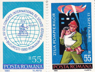 ROMANIA 1980 LP 1015 LP 1016 MNH foto