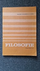 FILOSOFIE MANUAL PENTRU LICEE SI SCOLI NORMALE - Grunberg