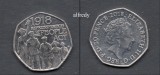 Anglia, Marea Britanie, 2018 50 Pence, Comemorativa, People Act