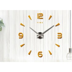 Ceas de perete 3D Auriu / Argintiu DIY ZH03410