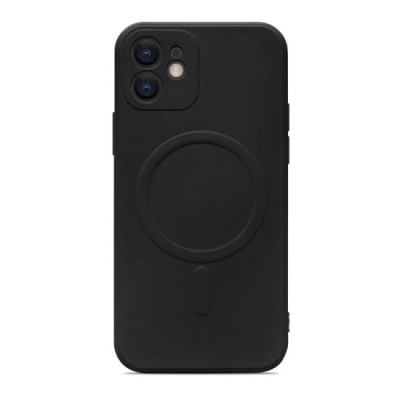Husa culoarea Negru pentru cu iPhone 12, cu incarcare tip MagSafe - ALC&amp;reg; foto
