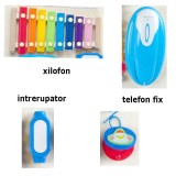 Joc senzorial antistres Montessori Placa cu 18 de activitati Tine-l Ocupat si Invata-l, din lemn