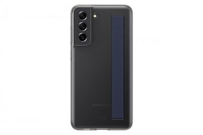 HUSA Smartphone Samsung, pt Galaxy S21 Fe, tip back cover (protectie spate), policarbonat | TPU, ultrasubtire, gri, &amp;quot;EF-XG990CBEGWW&amp;quot; foto