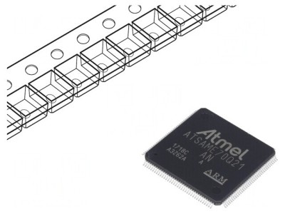 Microcontroler ARM LQFP144 1,62-3,6VDC ATSAME70Q21A-AN foto