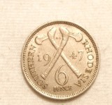 RHODESIA 6 PENCE 1947