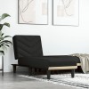 VidaXL Șezlong, negru, material textil