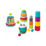 Infantino Stack, Sort &amp; Spin set de jucării 3 in 1 22 buc