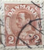 Timbre Danemarca Interbelica TMB1DK 2 krone