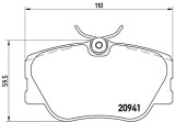 BREMBO P 50 008 PRIME LINE set placute frana,frana disc