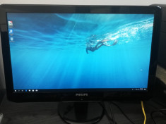 Monitor LED Philips 22 inch, Wide, 222EL2SB,5 ms wide,Full HD. foto