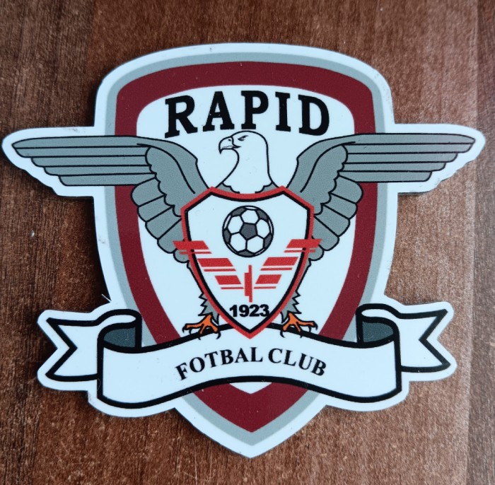 D2 - Magnet frigider - tematica sport - fotbal - Clubul Rapid Bucuresti