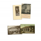 Casa Capșa, trei fotografii tip carte poștală + meniu