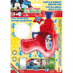 Pistol baloane sapun cu luminite Mickey Mouse, Dulcop DC085500, 1buc foto