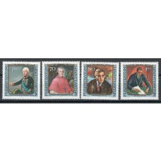 Liechtenstein 1984 839/42 MNH nestampilat - Picturi de vizitatori celebri (III)