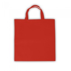 Sacosa de cumparaturi din material netesut, 80 g/m2. 380 x 415 mm , rosu