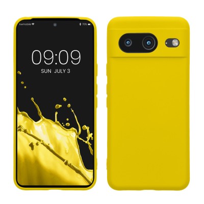 Husa Kwmobile pentru Google Pixel 8, Galben, Silicon, KWM0000208L011C foto