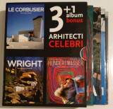 Arhitecti celebri - Le Corbusier, Wright, Schinkel, Restany - 4 Albume