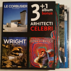 Arhitecti celebri - Le Corbusier, Wright, Schinkel, Restany - 4 Albume