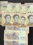 Bancnota Venezuela 500 Bolivari 2018, Stare VF-XF