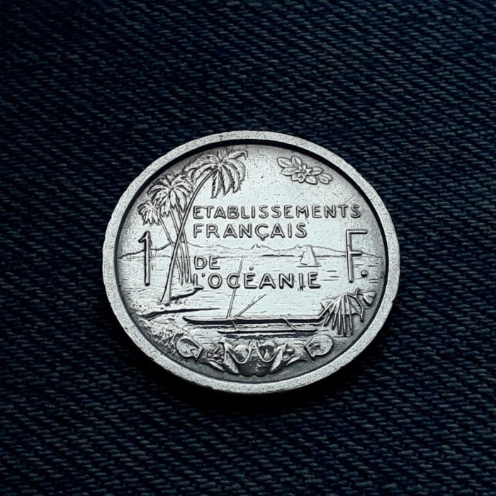 3e - 1 Franc 1949 Oceania /ETABLISSEMENTS FRAN&Ccedil;AIS/Polinezia Franceză / an unic