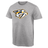 Nashville Predators tricou de bărbați Primary Logo T-Shirt - Ash - M, Fanatics Branded